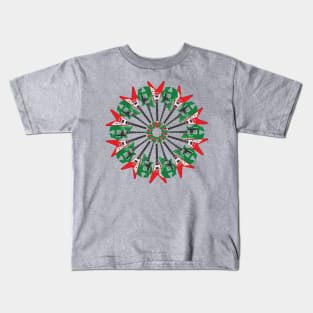 Electric Guitar Wreath - Christmas Guitar design Kids T-Shirt